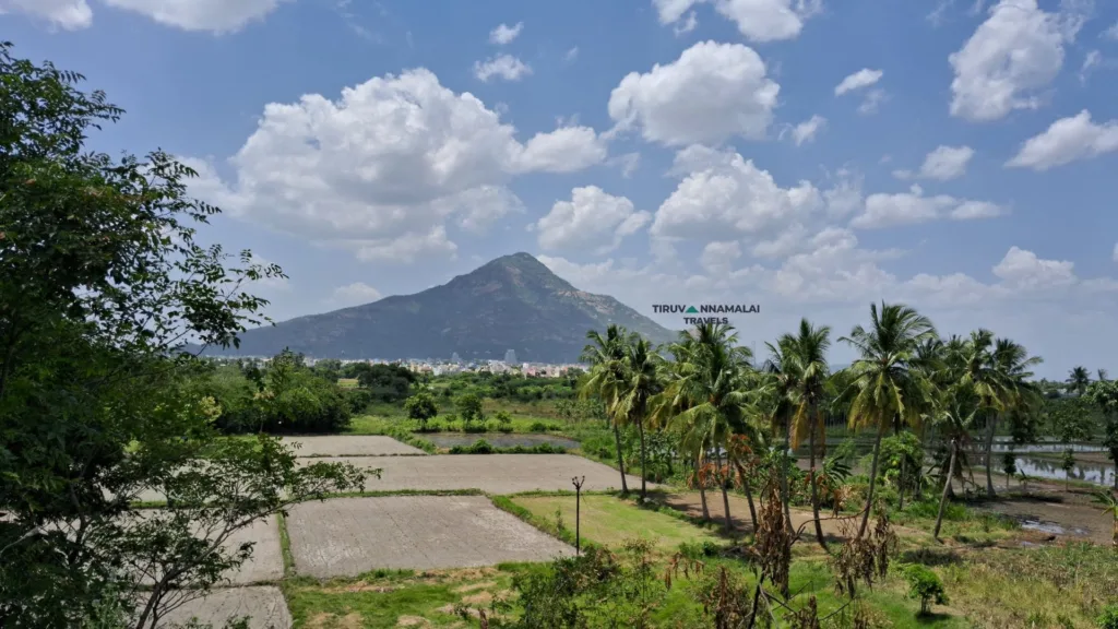 Tiruvannamalai Mountain view on the way to Tiruvannamalai Railway Station